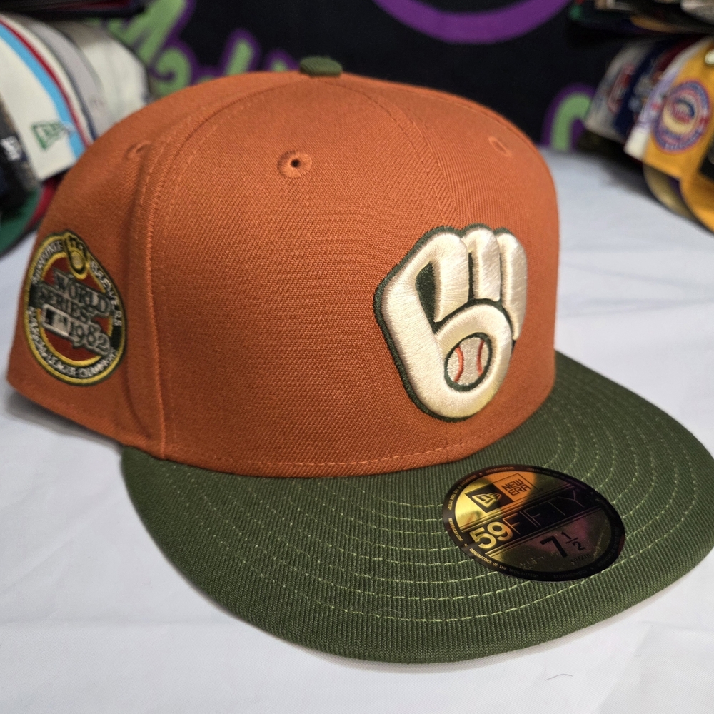 🔴SOLD🔴New Era 7 1/2 - Two Tone Milwaukee Brewers